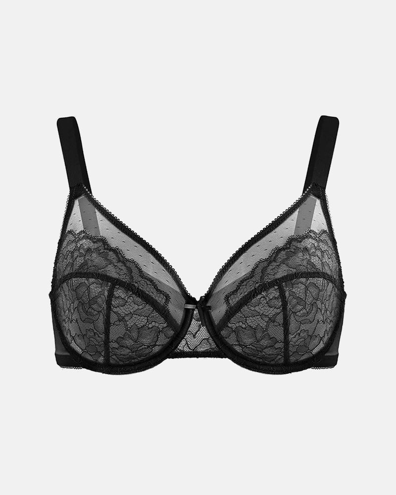 Full Coverage Lace Minimizer Bra - Petal-Beige - Image 12
