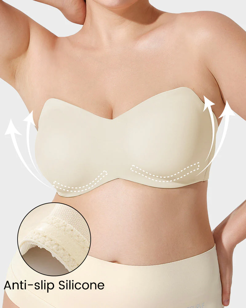 Full Support Non-Slip Convertible Bandeau Bra - Image 4