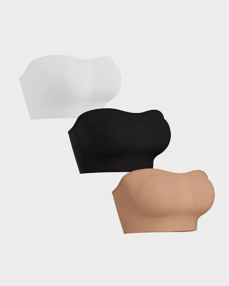 Non-Slip Bandeau Seamless Wireless Strapless Bra - Image 20