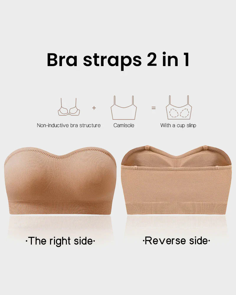 Non-Slip Bandeau Seamless Wireless Strapless Bra - Image 6