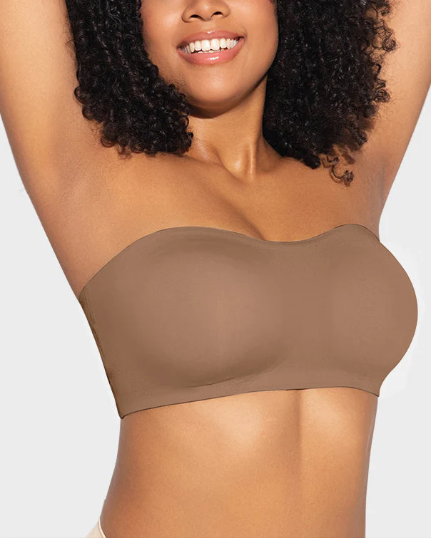 Non-Slip Crossover Side Hook Bandeau Bra - Image 6
