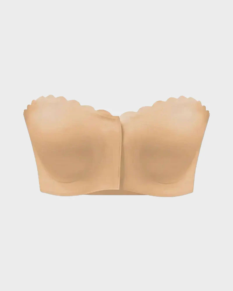 Strapless Front Closure Leopard Print Bra - Image 19