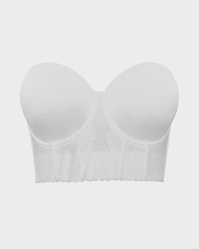 Convertible Non-Slip Full-Coverage Strapless Bustier - Image 15