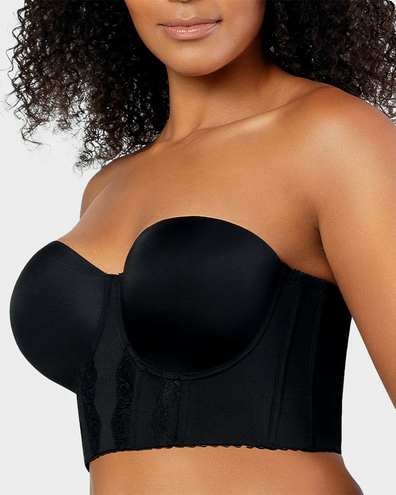 Convertible Non-Slip Full-Coverage Strapless Bustier - Image 4