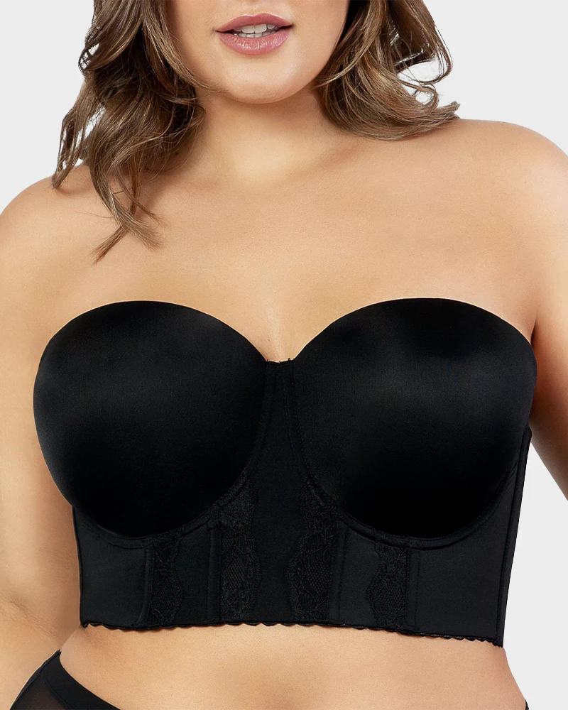 Convertible Non-Slip Full-Coverage Strapless Bustier - Image 6