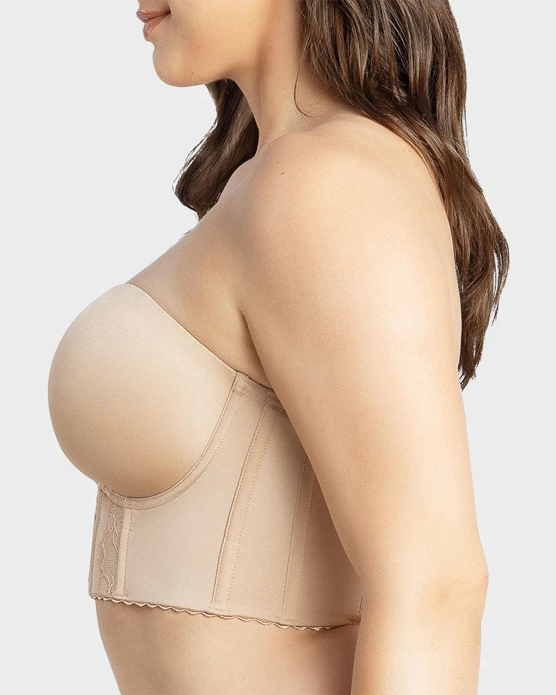 Convertible Non-Slip Full-Coverage Strapless Bustier - Image 9